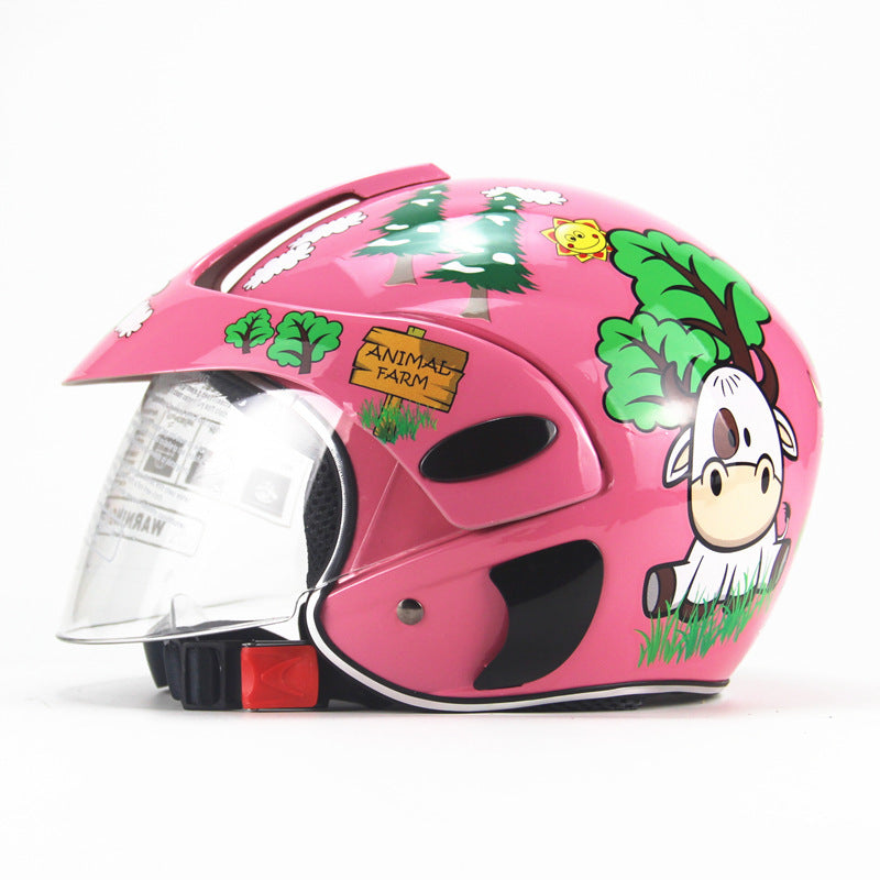 Kid Helmet Cartoon Cute Four Seasons