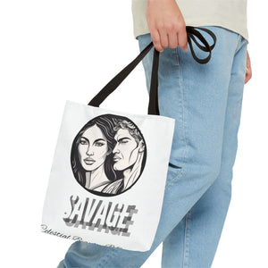 Tote Bag AOP,Savage, Shopping bag, mom gift, grandma, Halloween gift, Christmas Gift, holiday bag