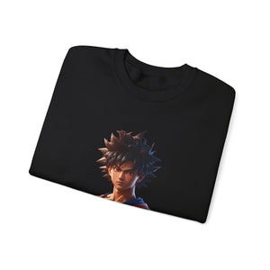 Dragon Ball-Inspired Unisex Crewneck Sweatshirt, Cozy Anime Apparel, Perfect for Gamers, Gift for Otaku, Casual Streetwear