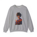 Dragon Ball-Inspired Unisex Crewneck Sweatshirt, Cozy Anime Apparel, Perfect for Gamers, Gift for Otaku, Casual Streetwear