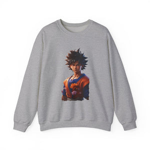 Dragon Ball-Inspired Unisex Crewneck Sweatshirt, Cozy Anime Apparel, Perfect for Gamers, Gift for Otaku, Casual Streetwear