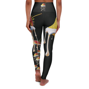 High Waisted Yoga Leggings (AOP) Appealing Design unique leggings Travel Leggings Luxuriously Sportswear