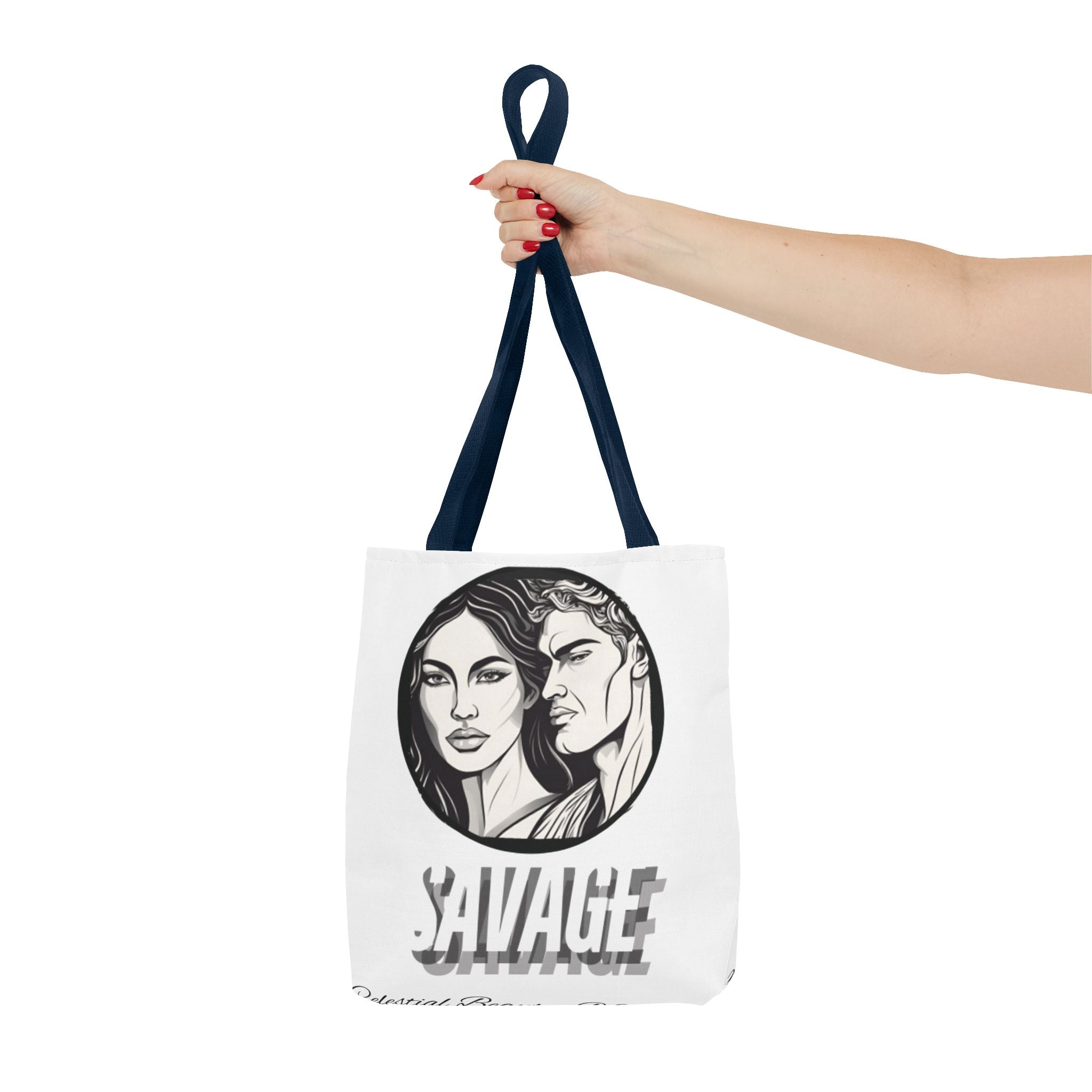 Tote Bag AOP,Savage, Shopping bag, mom gift, grandma, Halloween gift, Christmas Gift, holiday bag