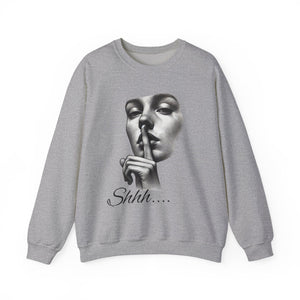 Shhh.... Unisex Heavy Blend™ Crewneck Sweatshirt, Cozy Sweatshirt