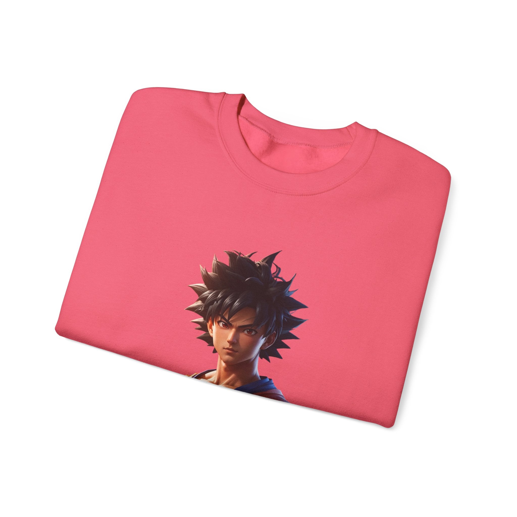 Dragon Ball-Inspired Unisex Crewneck Sweatshirt, Cozy Anime Apparel, Perfect for Gamers, Gift for Otaku, Casual Streetwear