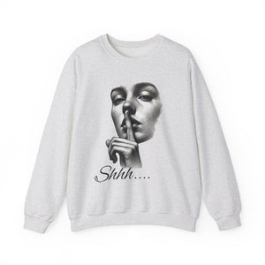 Shhh.... Unisex Heavy Blend™ Crewneck Sweatshirt, Cozy Sweatshirt