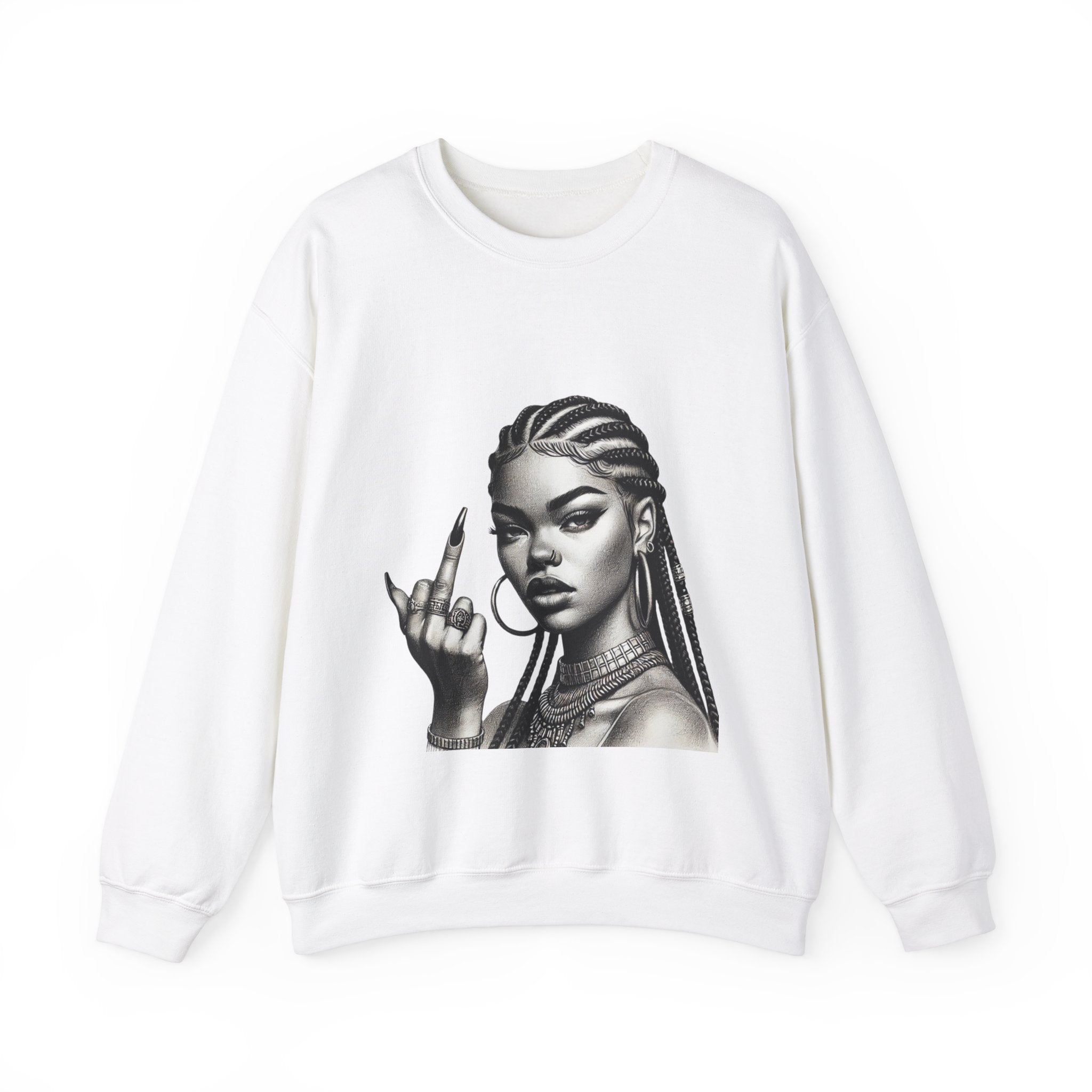 Fierce Attitude Crewneck Sweatshirt | Bold Fashion for Women