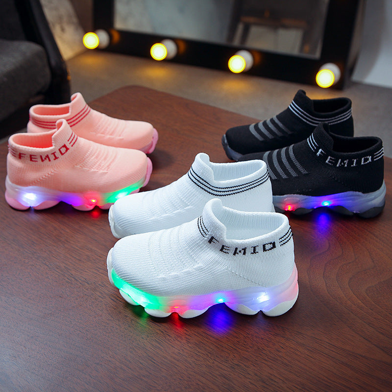 LED light shoes for boys and girls