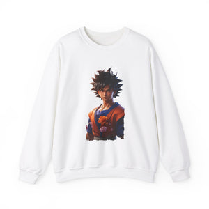 Dragon Ball-Inspired Unisex Crewneck Sweatshirt, Cozy Anime Apparel, Perfect for Gamers, Gift for Otaku, Casual Streetwear