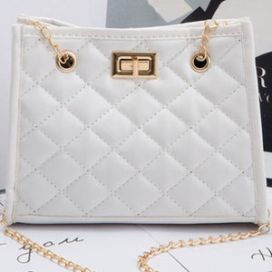 Mini Chain Shoulder Bags Rhombus Sewing Small Square Bags For Women