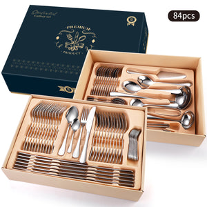 Stainless Steel Tableware Gift Box Set, sliver wear