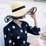 Straw Hat Lady Fashion Woven Organza Sunshade Hat