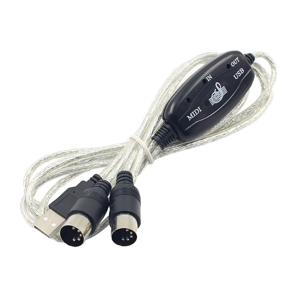 Electronic Keyboard Music Midi Adapter Cable Computer Music Editing Cable