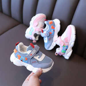 Children's Cartoon Breathable Mesh Baby Toddler Shoes With Soft Soles For Boys And Girls