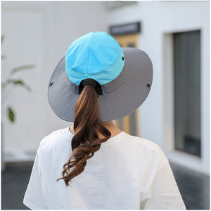 Unisex Summer Foldable Sun Fisherman Hat Men Women Wide Brim Casual Outdoor Travel Beach Sunscreen UV Protection  Sun Hats