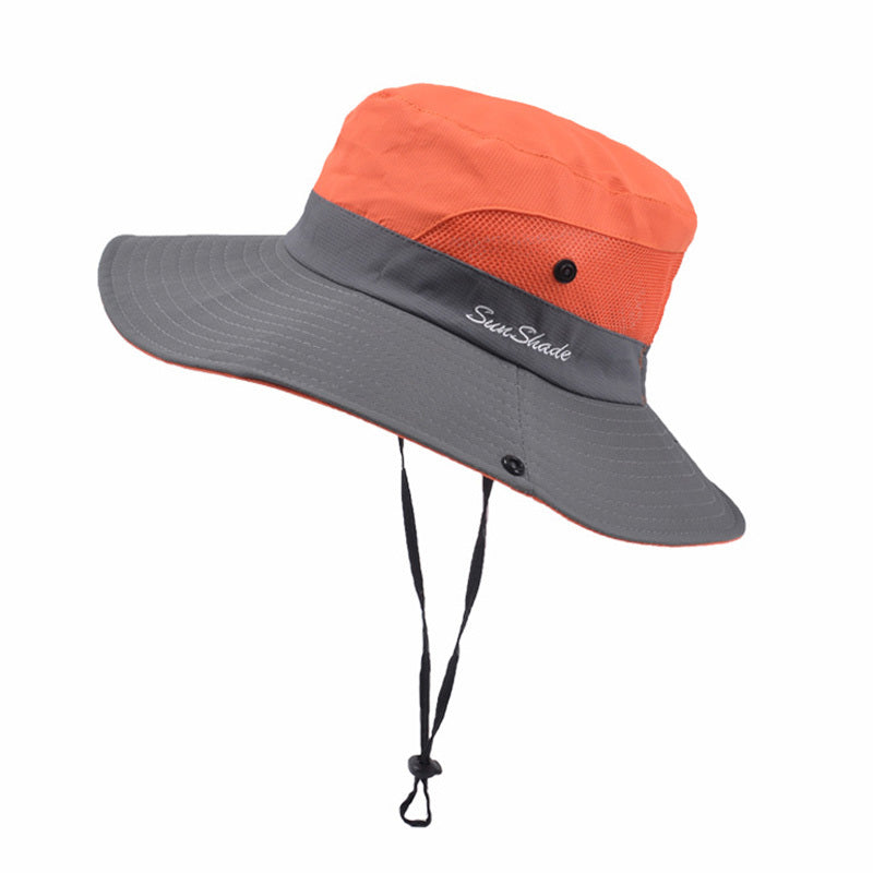 Unisex Summer Foldable Sun Fisherman Hat Men Women Wide Brim Casual Outdoor Travel Beach Sunscreen UV Protection  Sun Hats