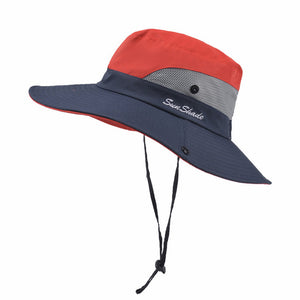 Unisex Summer Foldable Sun Fisherman Hat Men Women Wide Brim Casual Outdoor Travel Beach Sunscreen UV Protection  Sun Hats