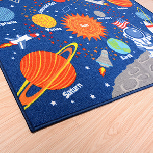 Outer Space Kids Rug Cute Kids Room Carpet