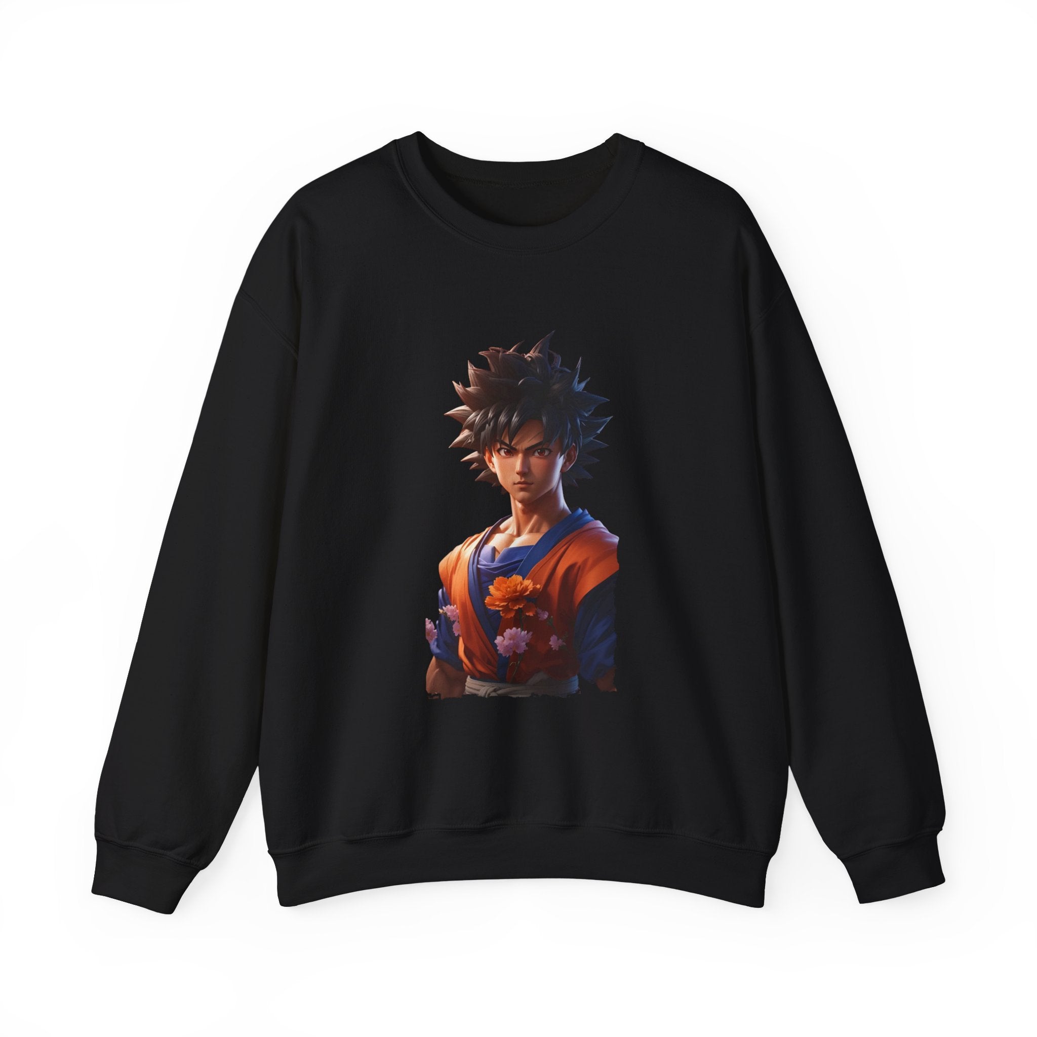 Dragon Ball-Inspired Unisex Crewneck Sweatshirt, Cozy Anime Apparel, Perfect for Gamers, Gift for Otaku, Casual Streetwear