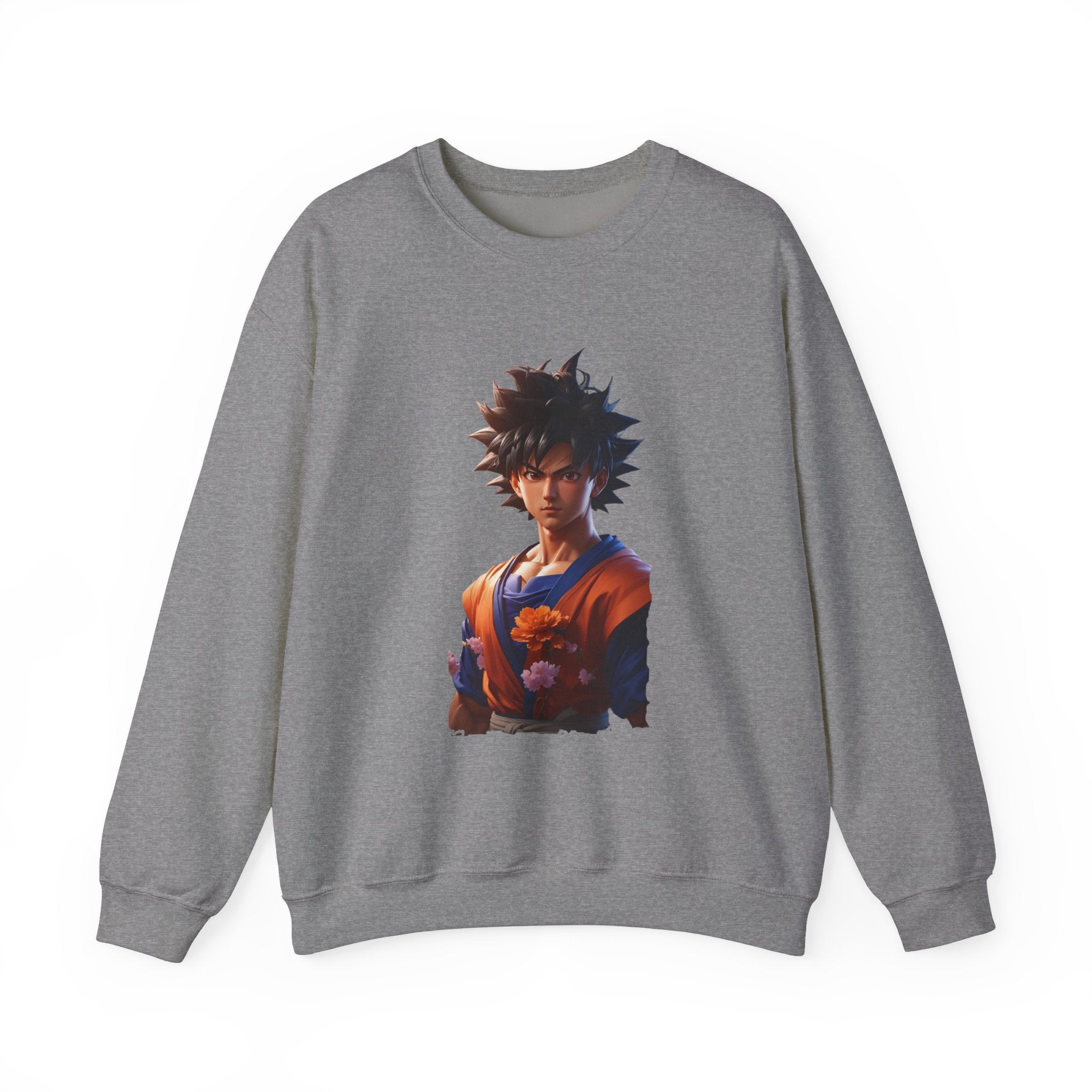 Dragon Ball-Inspired Unisex Crewneck Sweatshirt, Cozy Anime Apparel, Perfect for Gamers, Gift for Otaku, Casual Streetwear