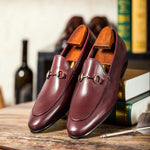 Horsebit Leather Shoes Round Toe Casual Shoes Men