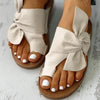 Women's Suede Bow Sandals Plus Size Beach Sandals And Slippers