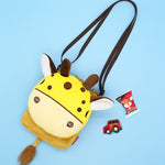 Cute cartoon animal crossbody bag kids casual shoulder bag plush mini shoulder bag