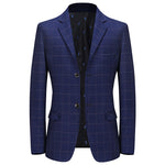 New Leisure Suits For Men Coat Plaid Fashion