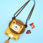 Cute cartoon animal crossbody bag kids casual shoulder bag plush mini shoulder bag