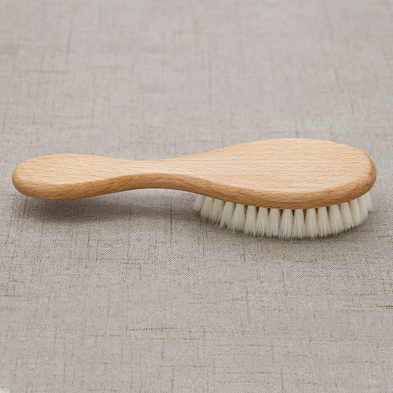 Baby brush solid wood wool brush