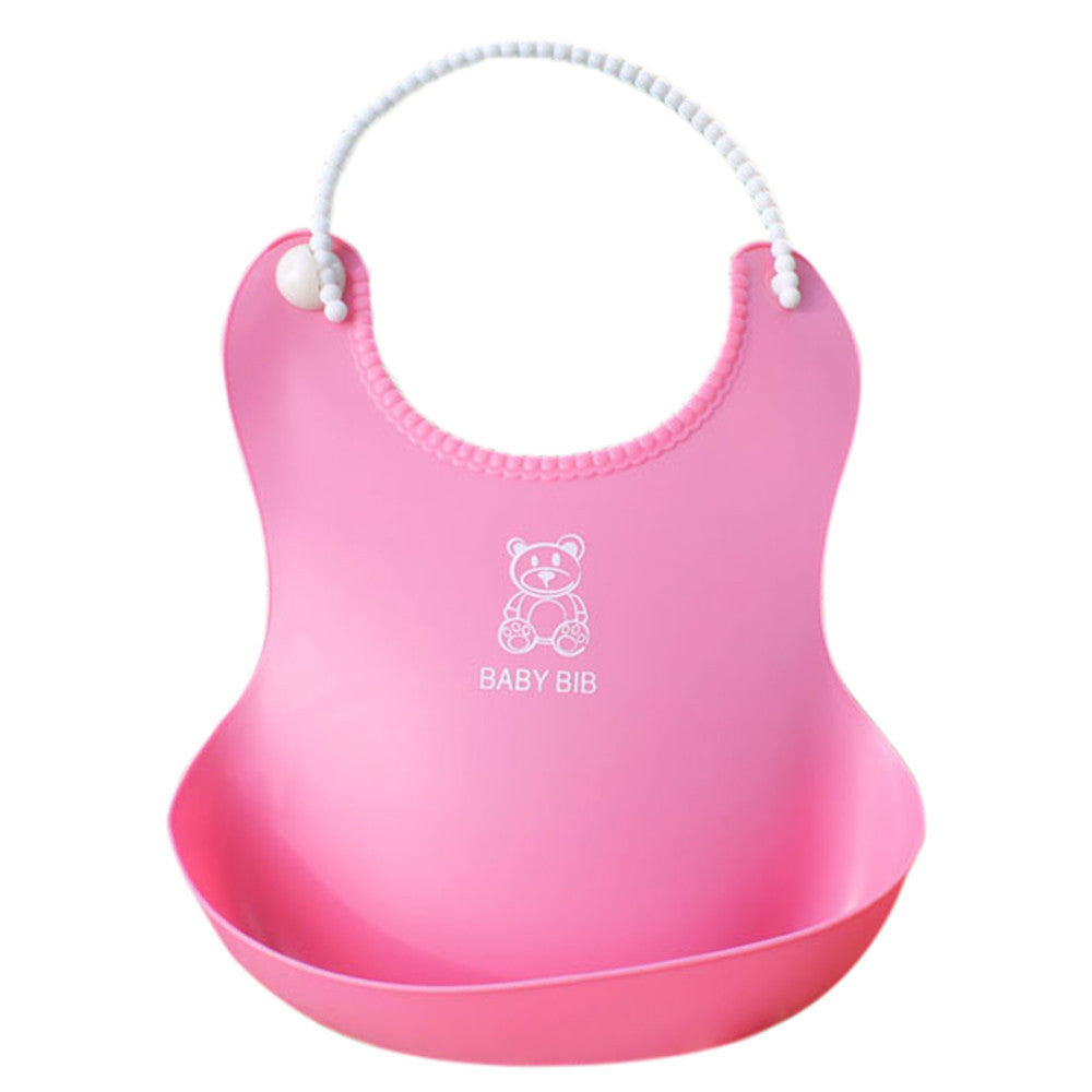 Kid Infant Bibs Baby Soft Silicone Bib