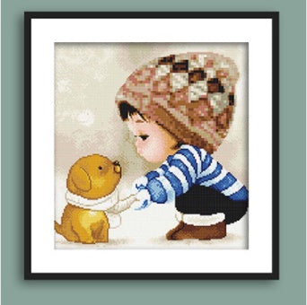 Cartoon cute kid 5d diamond painting