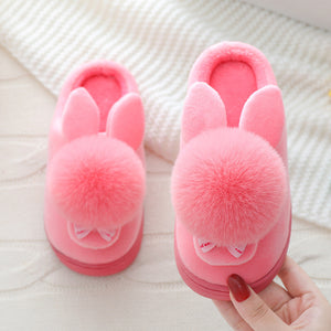 Autumn And Winter Boys And Girls Baby Cartoon Plush Shoes