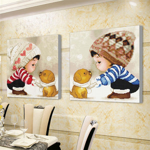 Cartoon cute kid 5d diamond painting