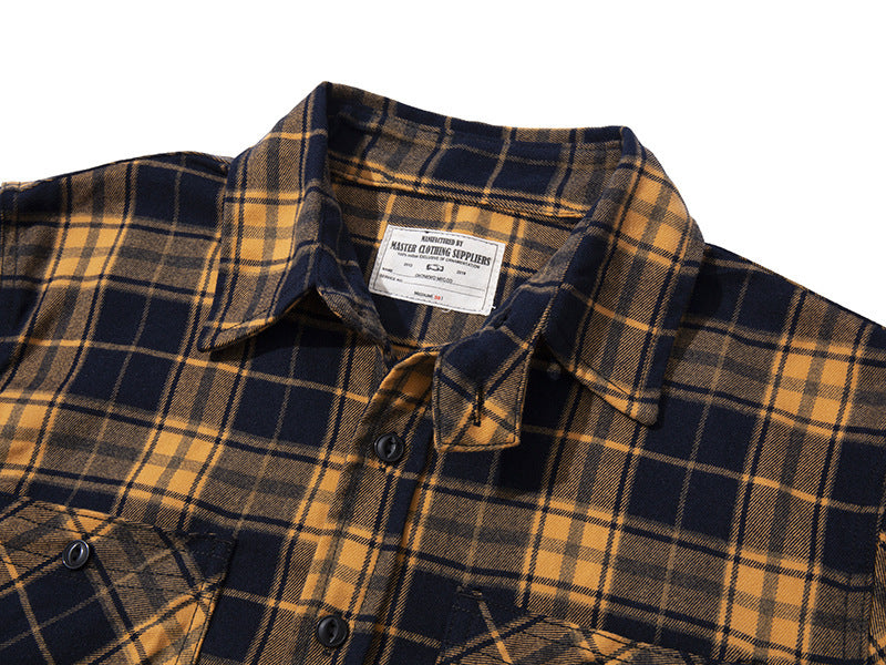 Heavy Thick Plaid Shirt For Men