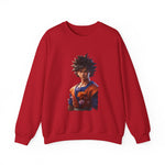 Dragon Ball-Inspired Unisex Crewneck Sweatshirt, Cozy Anime Apparel, Perfect for Gamers, Gift for Otaku, Casual Streetwear