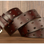 Men's Belt Leather Personality Belt Men's Casual Jeans Belt