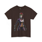 Bold Joker Graphic Unisex Heavy Cotton Tee, Casual Streetwear, Gift for Comic Fans, Halloween Costume Top, Everyday Wear