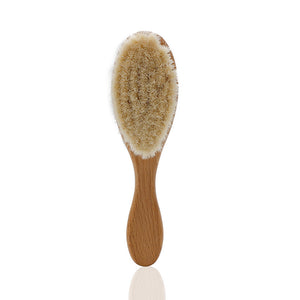 Baby brush solid wood wool brush