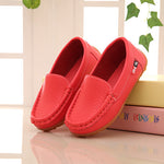 Spring and autumn children's peas shoes for boys and girls princess shoes baby single shoes new kids leather shoes student shoes