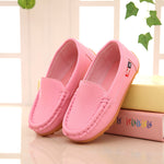 Spring and autumn children's peas shoes for boys and girls princess shoes baby single shoes new kids leather shoes student shoes