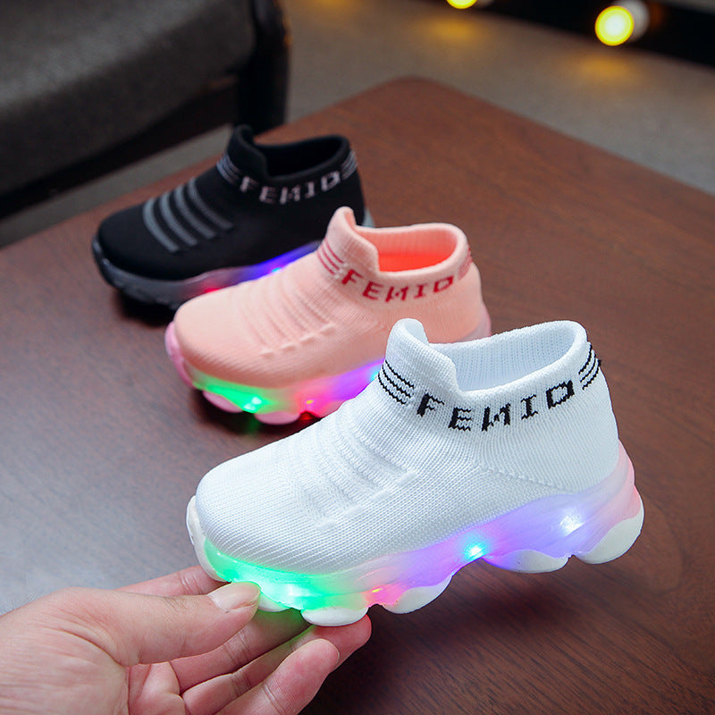 LED light shoes for boys and girls