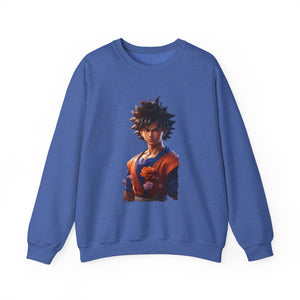 Dragon Ball-Inspired Unisex Crewneck Sweatshirt, Cozy Anime Apparel, Perfect for Gamers, Gift for Otaku, Casual Streetwear