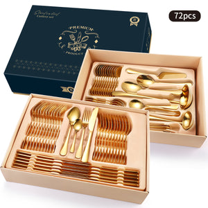 Stainless Steel Tableware Gift Box Set, sliver wear