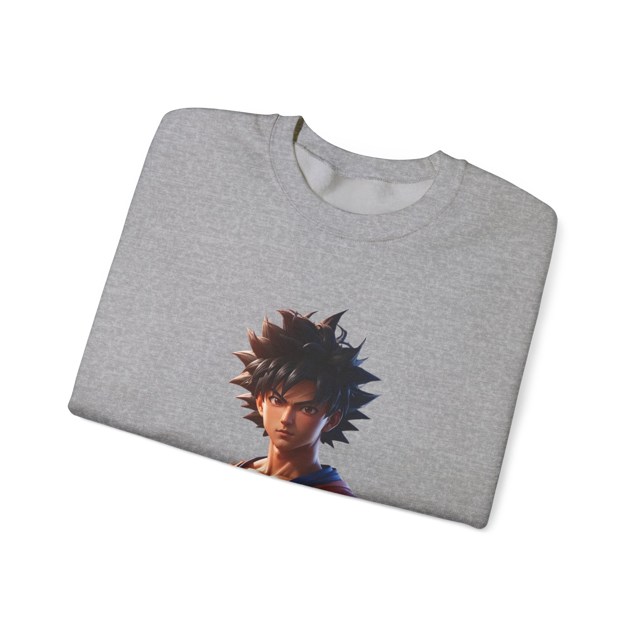 Dragon Ball-Inspired Unisex Crewneck Sweatshirt, Cozy Anime Apparel, Perfect for Gamers, Gift for Otaku, Casual Streetwear