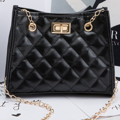 Mini Chain Shoulder Bags Rhombus Sewing Small Square Bags For Women