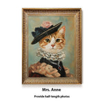 Cute Pet Into Oil Painting Pet Portrait Customization