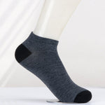 Simple Black White Gray Boat Sweat-absorbent Low Mouth Socks