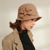 Hat Elegant Women's Irregular Brim Curled Dome