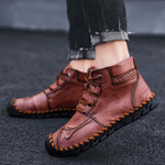 Leather shoes leather men casual shoes